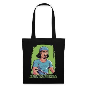 Over 30 and still with mom - Tote Bag - black - Front