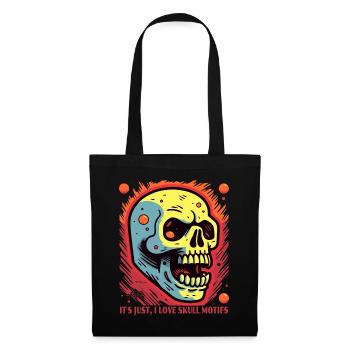 I love skull motifs - Tote Bag - black - Front