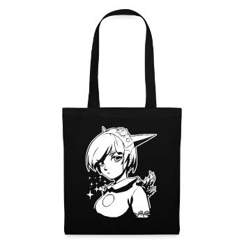 Manga Anime Fille comme Ange du Monde - Sac en tissu - noir - Devant