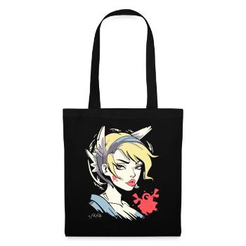 Votre fille d’ange d’anime chaude - Sac en tissu - noir - Devant