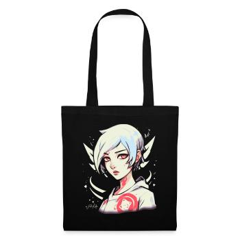 Heißes Mädchen wie ich, Anime-Mädchen Kunst - Stoffbeutel - Schwarz - Vorne
