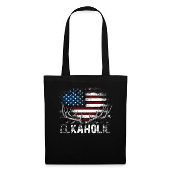 Elk Hunting Elkaholic Hunters - Tote Bag - black - Front
