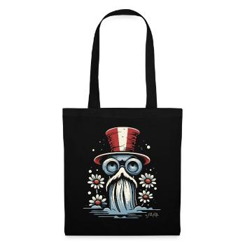 Old Sorcerer and Eternal Daisy Flowers - Tote Bag - black - Front