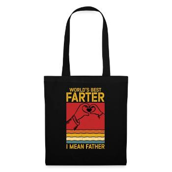 Le meilleur pète du monde, je veux dire mon père - Sac en tissu - noir - Devant