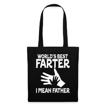 Le meilleur pète du monde, je veux dire mon père - Sac en tissu - noir - Devant