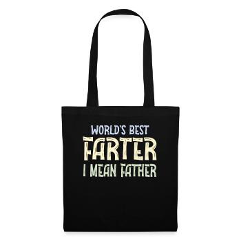 Le meilleur pète du monde, je veux dire mon père - Sac en tissu - noir - Devant