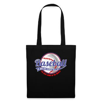 Le baseball est le meilleur sport au monde - Sac en tissu - noir - Devant