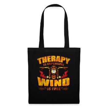 La thérapie coûte cher - Wind Is Free Biker - Sac en tissu - noir - Devant