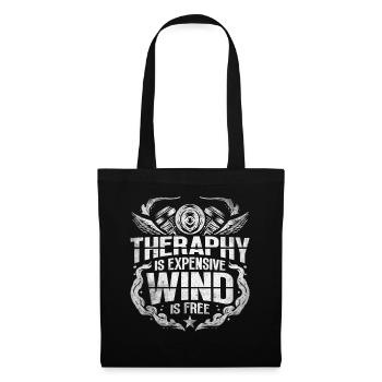 La thérapie coûte cher - Wind Is Free Biker - Sac en tissu - noir - Devant