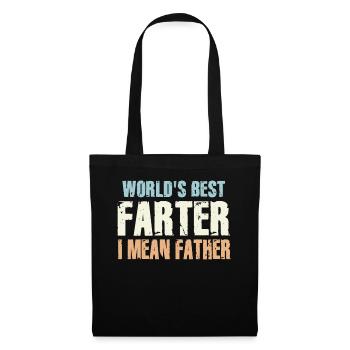 Le meilleur péteur du monde, je veux dire le père - Sac en tissu - noir - Devant