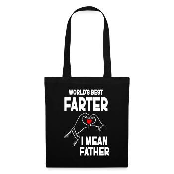 Le meilleur pète du monde, je veux dire mon père - Sac en tissu - noir - Devant