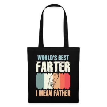 Le meilleur pète du monde, je veux dire mon père - Sac en tissu - noir - Devant