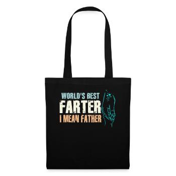 Le meilleur pète du monde, je veux dire mon père - Sac en tissu - noir - Devant