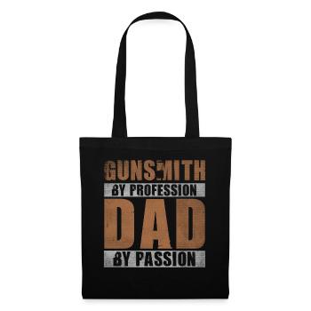 Dad By Passion Profession Gunsmith - Tote Bag - black - Front