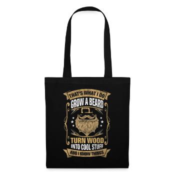 Wood Into Cool Things Woodworker - Tote Bag - black - Front