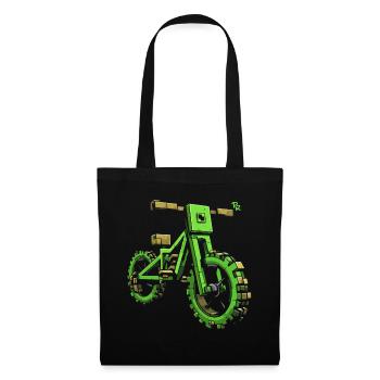 Pixel BMX Dirtbike Mountainbike - Stoffbeutel - Schwarz - Vorne