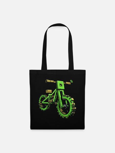 Pixel BMX Dirtbike Mountainbike - Stoffbeutel - Schwarz