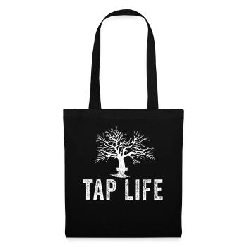 Sirop d’érable Tapper Hommes Femmes Automne - Sac en tissu - noir - Devant