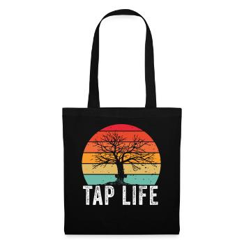 Sirop d’érable Tapper Hommes Femmes Automne - Sac en tissu - noir - Devant