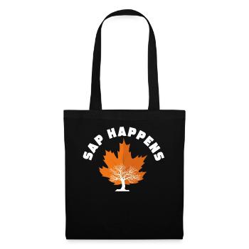 Maple Syrup Tree Tapping Funny Autumn - Tote Bag - black - Front