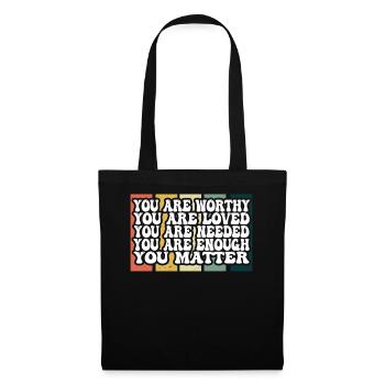 Dépression et conscience bipolaire : - Sac en tissu - noir - Devant