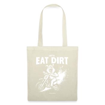 Mangeons de la terre : ours sur le vélo de motocross - Sac en tissu - nature - Devant