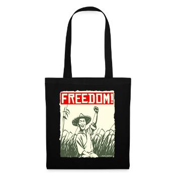 Asian Rice Farmer: Freedom - Tote Bag - black - Front