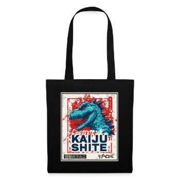 Japonais Kanji Monster Kaiju caca - Sac en tissu - noir - Devant