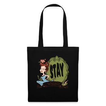 Reste étrange, femme au foyer - Sac en tissu - noir - Devant