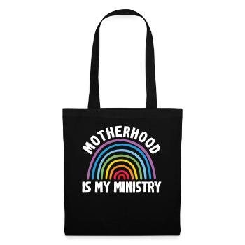 Motherhood Is My Ministry - Tote Bag - black - Front