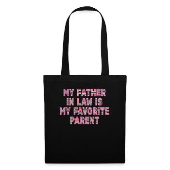 Plaisir familial préféré du fils et du père - A - Sac en tissu - noir - Devant