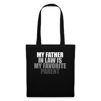 Plaisir familial préféré du fils et du père - A - Sac en tissu - noir - Devant