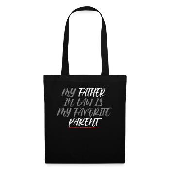 Plaisir familial préféré du fils et du père - A - Sac en tissu - noir - Devant