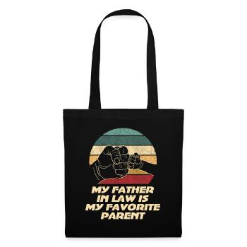 Plaisir familial préféré du fils et du père - A - Sac en tissu - noir - Devant