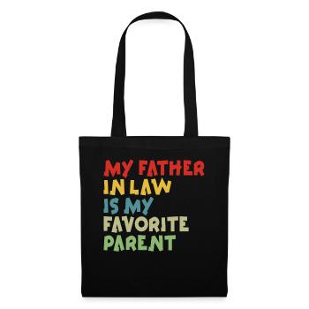Plaisir familial préféré du fils et du père - A - Sac en tissu - noir - Devant
