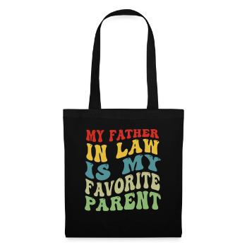 Plaisir familial préféré du fils et du père - A - Sac en tissu - noir - Devant