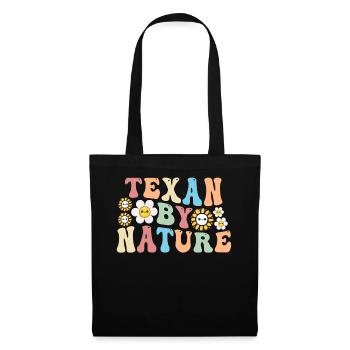 Champs de fleurs sauvages Fleurs sauvages Bluebonnet - Sac en tissu - noir - Devant