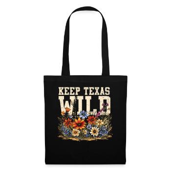 Wildflower Fields Wildflowers Bluebonnet - Tote Bag - black - Front