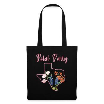 Champs de fleurs sauvages Fleurs sauvages Bluebonnet - Sac en tissu - noir - Devant