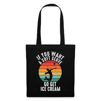 Si vous voulez une portion molle, procurez-vous de la crème glacée - Sac en tissu - noir - Devant