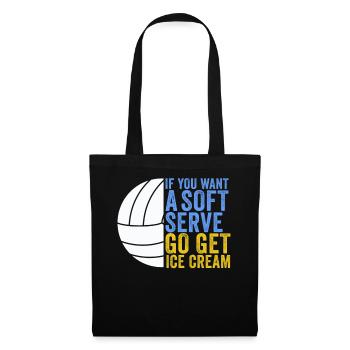 Si vous voulez une portion molle, procurez-vous de la crème glacée - Sac en tissu - noir - Devant