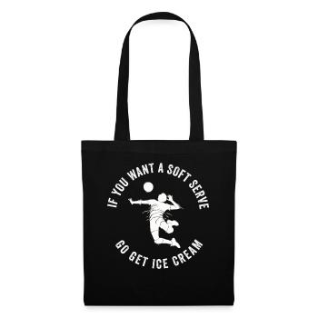 Si vous voulez une portion molle, procurez-vous de la crème glacée - Sac en tissu - noir - Devant