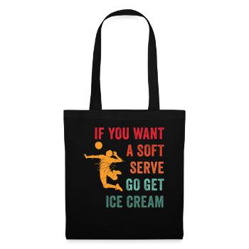 Si vous voulez une portion molle, procurez-vous de la crème glacée - Sac en tissu - noir - Devant