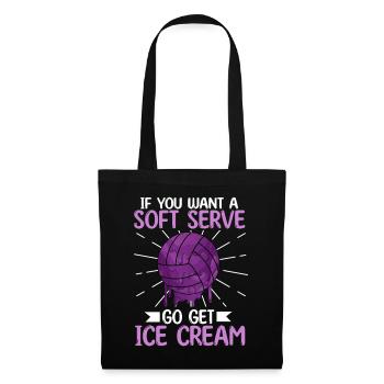 Si vous voulez une portion molle, procurez-vous de la crème glacée - Sac en tissu - noir - Devant
