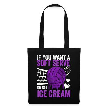 Si vous voulez une portion molle, procurez-vous de la crème glacée - Sac en tissu - noir - Devant