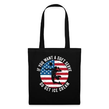 Si vous voulez une portion molle, procurez-vous de la crème glacée - Sac en tissu - noir - Devant