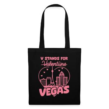 T-shirt Vegas au lieu de la Saint-Valentin – Sarcastic G - Sac en tissu - noir - Devant