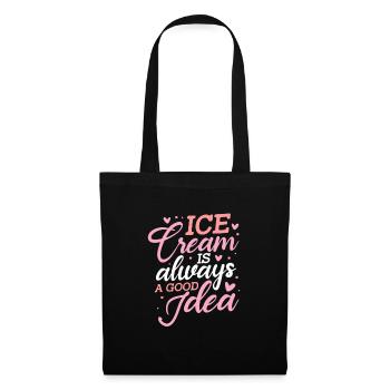 Ice Cream Ice Cream Ice Cream Summer Gift - Tote Bag - black - Front