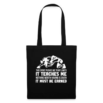 Wrestling Wrestler Fight Wrestling Ringer Gift - Tote Bag - black - Front
