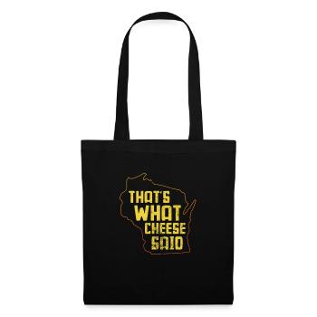 Fromage - Sac en tissu - noir - Devant